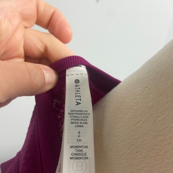 Athleta Magenta Pink Workout Momentum Seamless Tank, Small - Picture 6 of 6